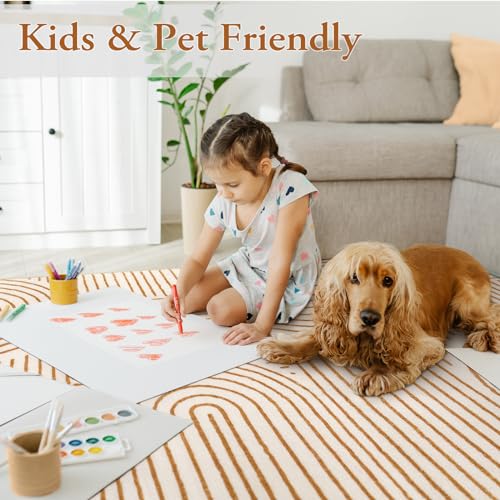 Lahome 8x10 Abstract Non-Slip Soft Rug