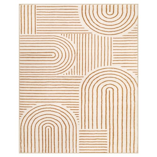 Lahome 8x10 Abstract Non-Slip Soft Rug