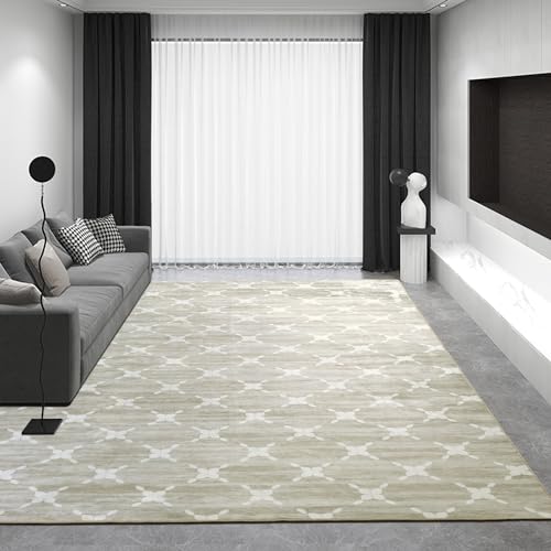 Large Geometric Grille Area Rug for Home