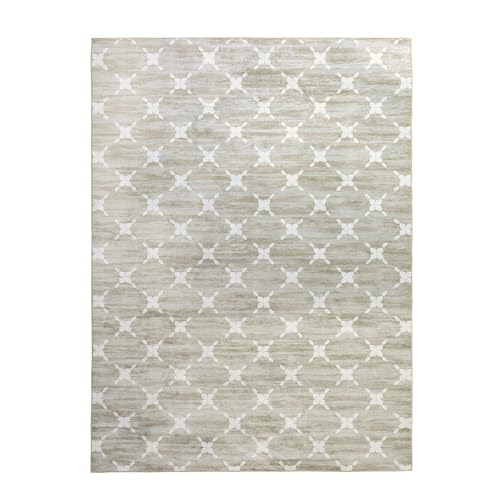 Large Geometric Grille Area Rug for Home