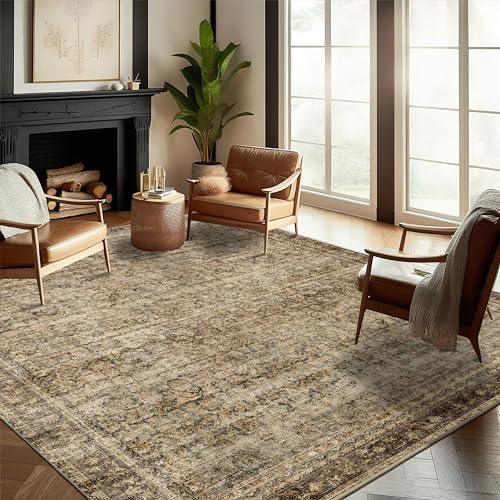 Boho Medallion 8x10 Washable Area Rug
