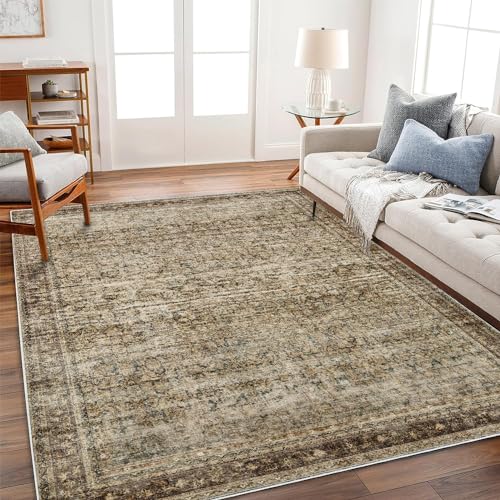 Boho Medallion 8x10 Washable Area Rug