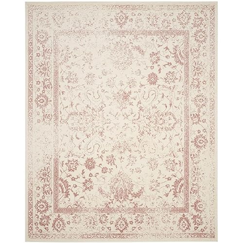Ivory & Rose Distressed Area Rug - 8' x 10