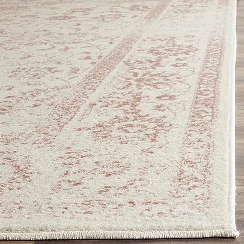 Ivory & Rose Distressed Area Rug - 8' x 10
