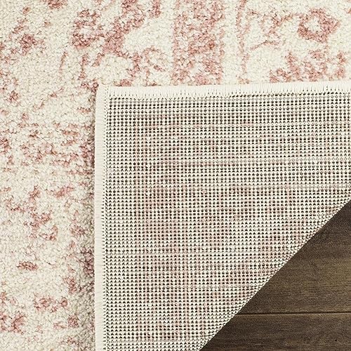 Ivory & Rose Distressed Area Rug - 8' x 10