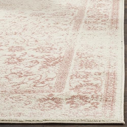 Ivory & Rose Distressed Area Rug - 8' x 10