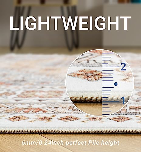 Vintage Boho 8x10 Orange Area Rug