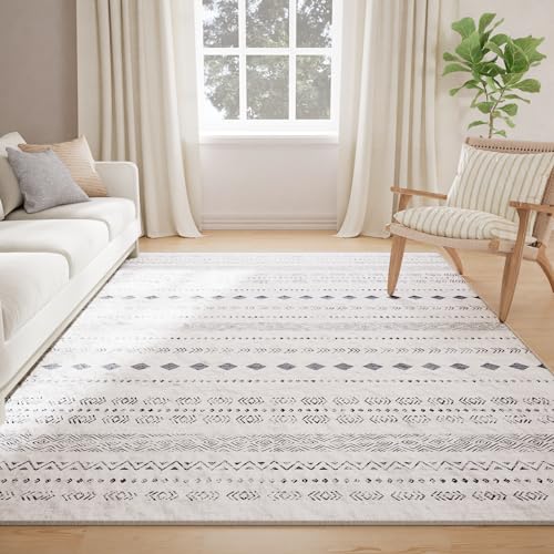 RELEANY Washable Geometric Area Rug