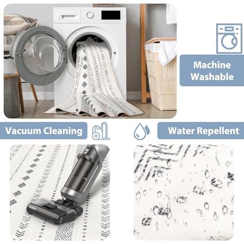 RELEANY Washable Geometric Area Rug