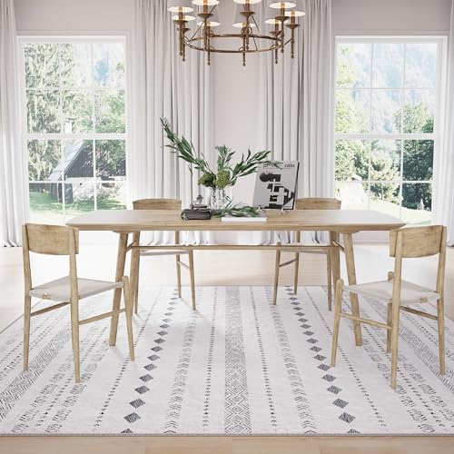 RELEANY Washable Geometric Area Rug