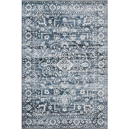 Floral Vintage 8x10 Washable Area Rug