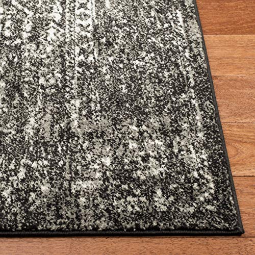 Evocative Black & Grey Oriental Area Rug 10'x14