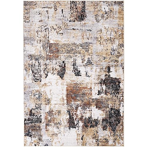 Modern 8x10 Abstract Area Rug - Non-Slip