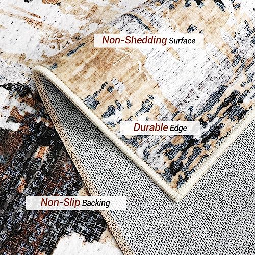 Modern 8x10 Abstract Area Rug - Non-Slip