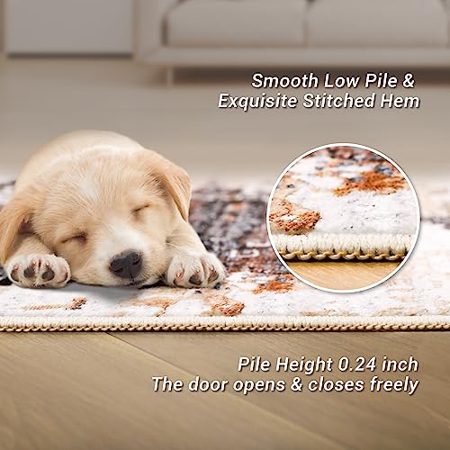 Modern 8x10 Abstract Area Rug - Non-Slip