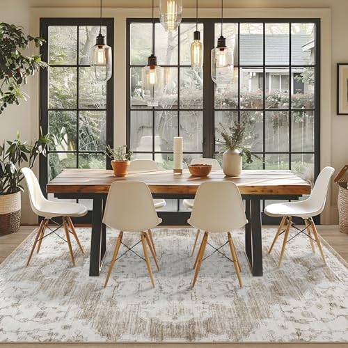 Vintage Rutschfester Wohnzimmerteppich für alle Räume