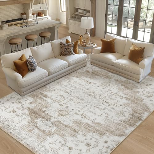 Vintage Rutschfester Wohnzimmerteppich für alle Räume