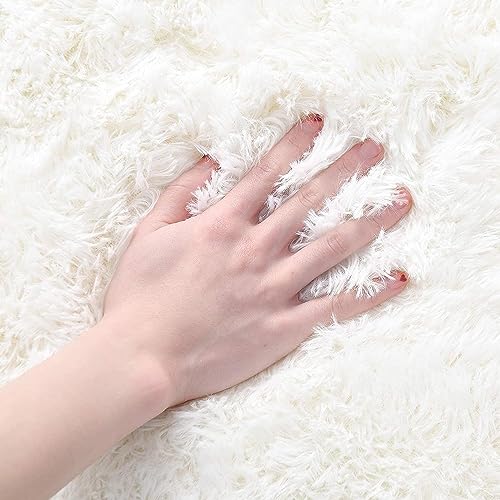 Ultra Soft Cream 8x10 Area Rug for Home