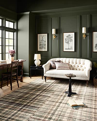Plaid Area Rug for Living Room & Bedroom
