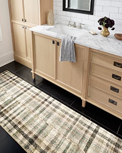 Plaid Area Rug for Living Room & Bedroom