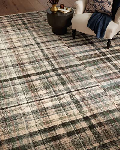 Plaid Area Rug for Living Room & Bedroom