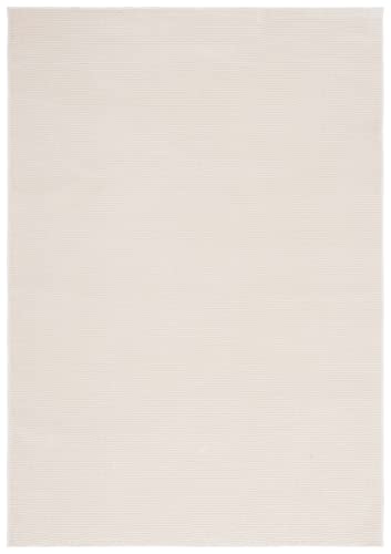 Ivory Solid 9' x 12' Non-Shedding Area Rug