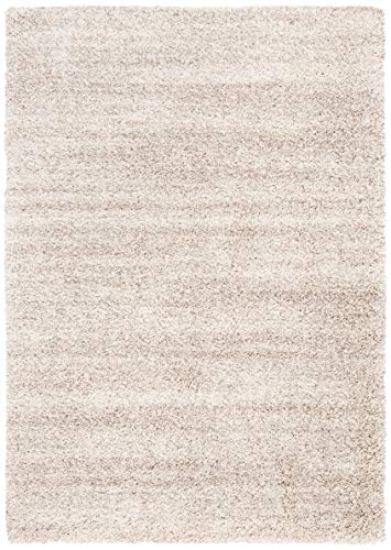 Ivory & Beige Modern Abstract Area Rug 9' x 12