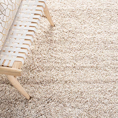 Ivory & Beige Modern Abstract Area Rug 9' x 12