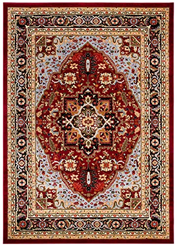 Lyndhurst 10' x 14' Traditional Red & Black Rug