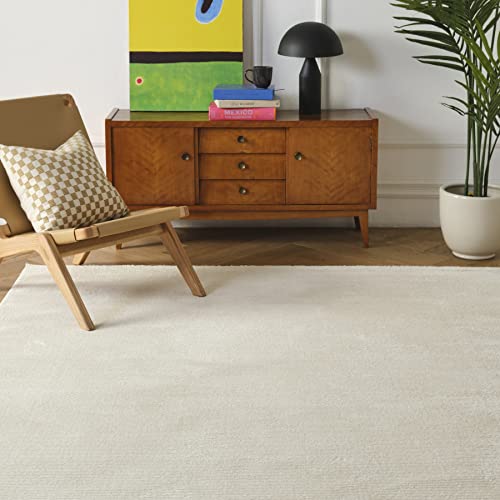 Beige Stripe Washable Area Rug 8'x10