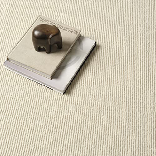 Beige Stripe Washable Area Rug 8'x10