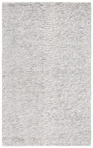 Handmade Wool Area Rug 8' x 10' - Grey Ivory