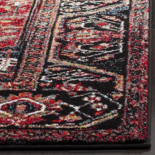 Vintage Hamadan 9' x 12' Area Rug - Red Multi