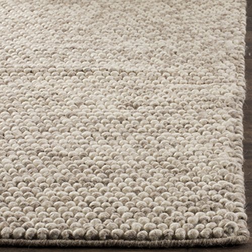 Beige Wool Area Rug, 10' x 14