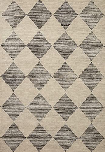 Francis Collection Beige/Charcoal Area Rug 8'6" x 12
