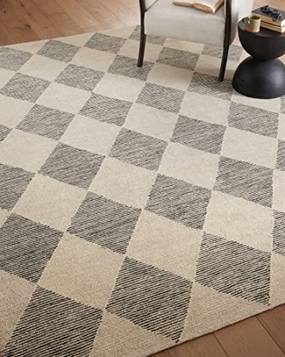 Francis Collection Beige/Charcoal Area Rug 8'6" x 12