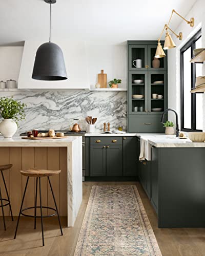 Aubrey Collection Navy/Multi Traditional Area Rug 10x14