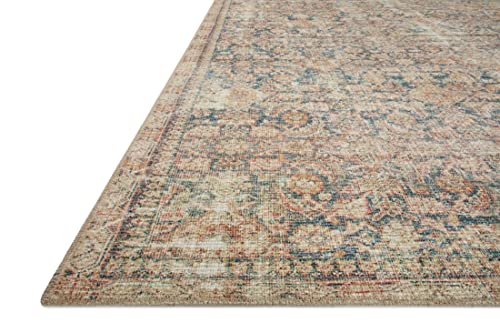 Aubrey Collection Navy/Multi Traditional Area Rug 10x14