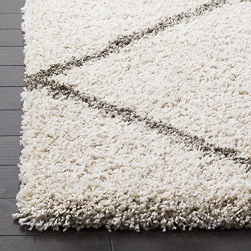Hudson Shag Ivory/Grey Area Rug by Safavieh