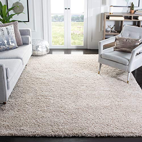 Beige California Shag XL Area Rug 5.1cm Thick