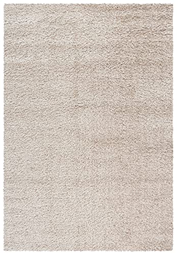 Beige California Shag XL Area Rug 5.1cm Thick