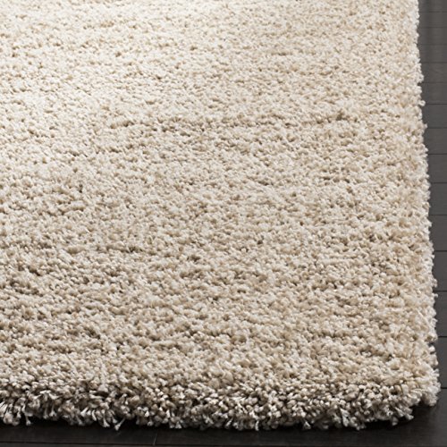 Beige California Shag XL Area Rug 5.1cm Thick