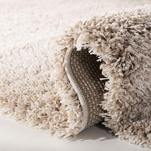 Beige California Shag XL Area Rug 5.1cm Thick