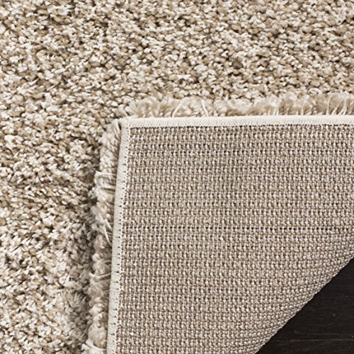 Beige California Shag XL Area Rug 5.1cm Thick