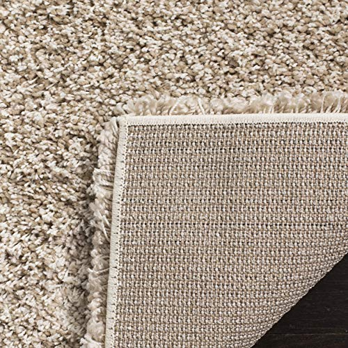 Beige California Shag XL Area Rug 5.1cm Thick