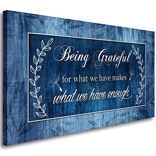 Grateful Wall Art - Retro Motivational Canvas Decor
