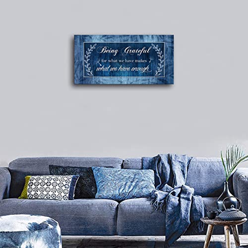 Grateful Wall Art - Retro Motivational Canvas Decor