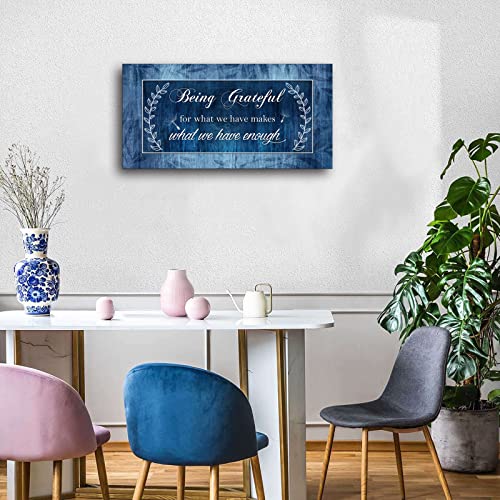 Grateful Wall Art - Retro Motivational Canvas Decor