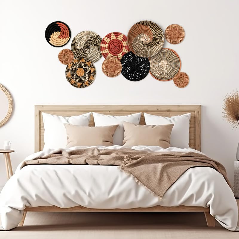 Boho Wandkorb Set für Rustikale Wohnkultur