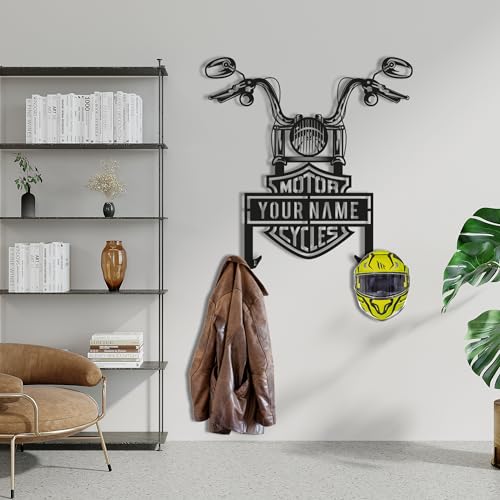 Custom Metal Motorcycle Helmet Wall Art Decor